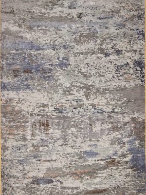Handmade carpet Grey blue India χειροποίητο χαλί Ινδια