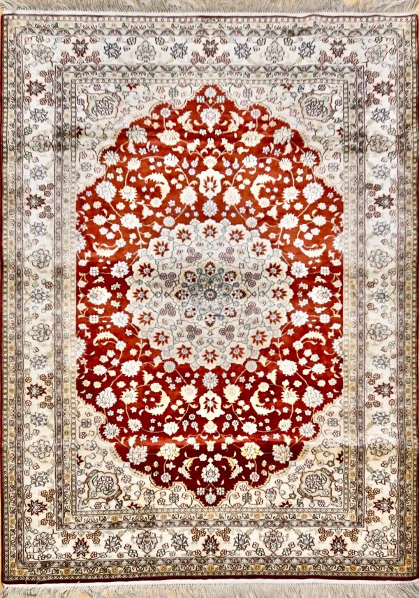 Handmade carpet hereke Silk χειροποίητο χαλί χερεκε μεταξι