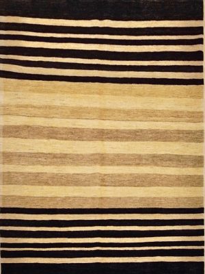 Handmade carpet modern stripes india χειροποίητο χαλί Ινδία